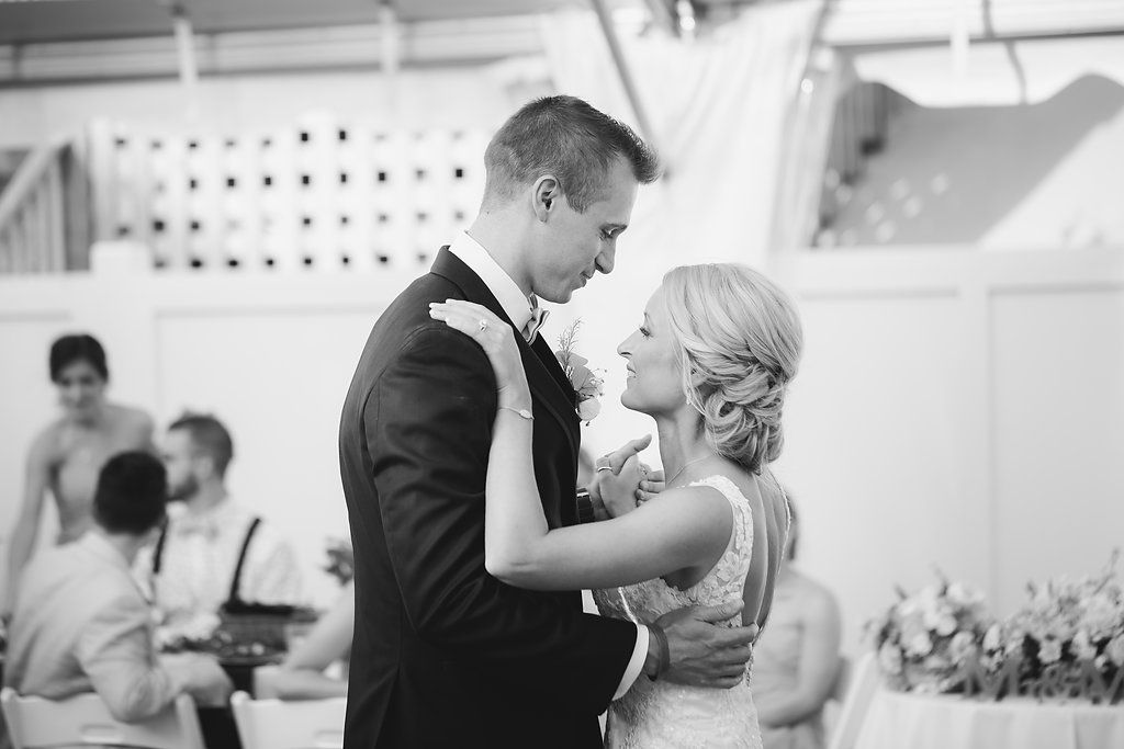 Couple in a ballroom lesson, candid moment