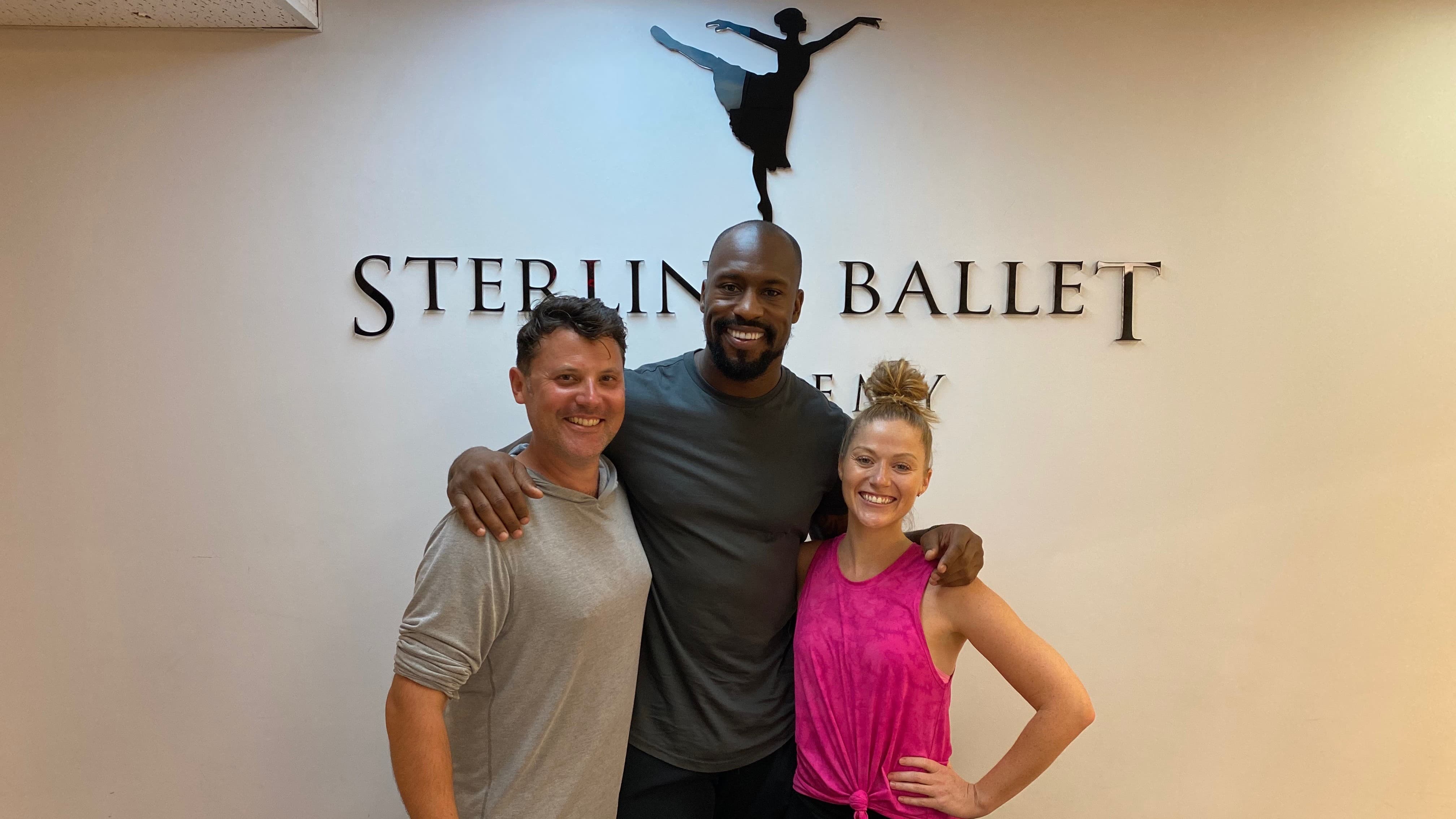 Veron Davis with Jeff training for Dancing with the Stars